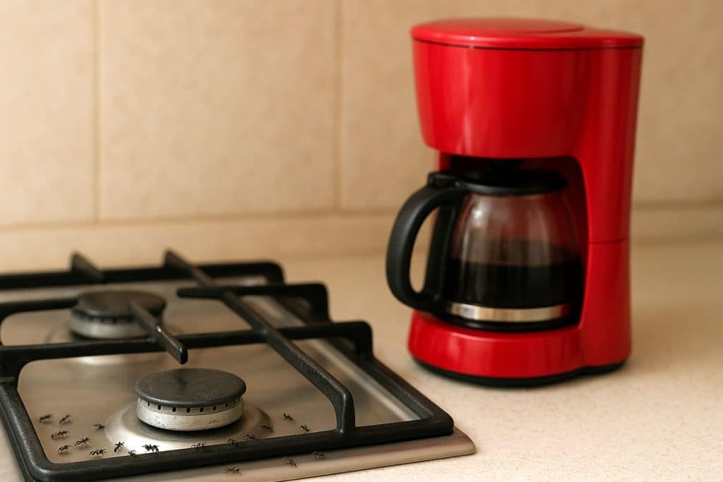 plaga de hormigas en cafetera electrica